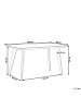 Beliani Esstisch MILETO in Grau - (W) 80 x (H) 75 x (L) 140 cm