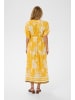 SAINT TROPEZ Kleid RashedaSZ Gerade Passform in Golden Apricot Flower Bouquet