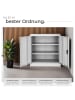 tectake Büroschrank mit 3 Böden, abschließbar, 90x40x90 cm