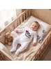 TupTam Baby Unisex Strampler-Set mit Aufdruck Spruch 2-tlg in weiß/bordeaux