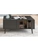 home24 home24 Couchtisch in Schwarz & Artisan Eiche Dekor in Eiche / Schwarz