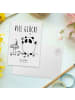 Mr. & Mrs. Panda Postkarte Panda Glück mit Spruch in Weiß