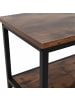 relaxdays Konsolentisch in Braun/ Schwarz - (B)120 x (H)80 x (T)20 cm