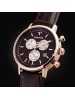 Gigandet Quarzuhr Chronograph "CLASSICO" in Braun/Rosegold