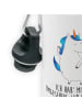 Mr. & Mrs. Panda Trinkflasche Einhorn Mann mit Spruch in Weiß