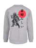 F4NT4STIC Sweatshirt Samurai Japan Grafik in grau meliert