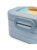 Mr. & Mrs. Panda Lunchbox Hund Liebe Design mit Spruch in Blau Pastell