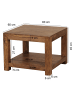 KADIMA DESIGN Couchtisch MUMBAI Massiv-Holz 60 x 60 cm Wohnzimmer-Tisch in Massivholz