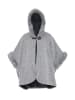 osha Damen Poncho in Hellgrau
