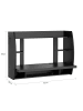 SoBuy Wandtisch in Schwarz - (B)82 x (H)60 x (T)39cm