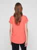 Vila Basic T-Shirt Kurzarm Fledermausärmel VIDREAMERS in Coral Pink