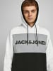 Jack & Jones Sweatshirt 'Logo Blocking' in weiß