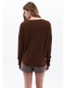 OXXO V-Ausschnitt-Pullover DOWNTOWN BROWN