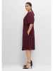 sheego Cocktailkleid in aubergine