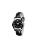 Emporio Armani Classic Uhr silber schwarz Lederarmband