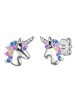 Rafaela Donata Ohrstecker Einhorn aus Sterling Silber mit Zirkonia in silber
