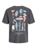 JACK & JONES PLUS T-shirt in Dark Shadow