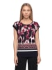 Betty Barclay Blusenshirt mit Aufdruck in Black/Dark Red