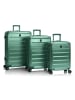 Heys Alumix 4 Rollen Kofferset 3-teilig mit Dehnfalte midnight green