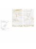 Wenko Herdabdeckplatten Universal Marmor Gold 2er Set, Herdabdeckplatten Universal Mod. Marmor Gold 2er Set in Weiß
