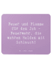 Mr. & Mrs. Panda Mousepad Spruch Feuerwehrmann Helden mit Spruch in Lavendeltraum