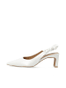 Bianco Slingbacks in ShinyOffWhite