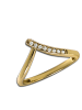 GoldDream Goldring 333 Gelbgold - 8 Karat V Ring Größe 56 (17,8) Ringe