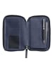 Leonhard Heyden Den Haag Handytasche Leder 11 cm blau