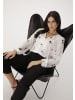 Aniston SELECTED Chiffonbluse in wollweiß-schwarz-beige
