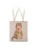 Mr. & Mrs. Panda Tasche Otter Blumenstrauß ohne Spruch in Grau Pastell