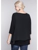 sheego Blusenshirt in schwarz