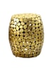 FineBuy Beistelltisch in Gold / Aluminium / 40x40x46