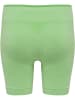 Hummel Enge Shorts Hmlmt Una Seamless Mid Waist Shorts in SUMMER GREEN MELANGE