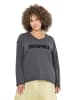 Ulla Popken Sweatshirt in graphitgrau