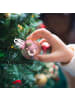 relaxdays 96-tlg. Weihnachtskugeln Set in Rosa