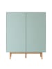 home24 Schuhkommode LINDHOLM 2 Türen in Mintgrün