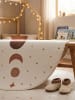 KADIMA DESIGN Flachgewebeteppich Art-Déco Bögen Retro Waschbar in Creme