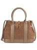 Florence Florence Schultertasche Leder taupe, dunkelgrau ca. 36cm
