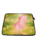 Mr. & Mrs. Panda Laptop Sleeve Axolotl Tanzen Design ohne Spruch in Weiß