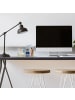 relaxdays Schreibtisch Organizer mit Stiftehalter in Weiß