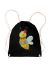 Mr. & Mrs. Panda gym tasche Biene Blume ohne Spruch in Schwarz
