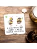 Mr. & Mrs. Panda Untersetzer Hummeln Kleeblatt mit Spruch in Weiß