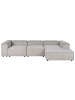 Beliani 3-tlg Ecksofa ARDAL in Beige/Schwarz linksseitig