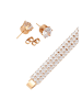 faina Women Jewelry Set in rose gold white