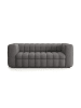 CALICOSY Sofa CHIARA in Anthrazitgrau - (W) 220  x (H) 80  x (L) 100  cm