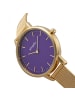 Simplify Die 5800 Mesh-Armbanduhr in Gold/Purple