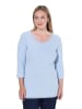 MIAMODA Langarmshirt in quellenblau