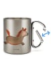 Mr. & Mrs. Panda Tasse Pferd Springen ohne Spruch in Silber