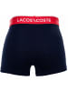 Lacoste Boxershort 6er Pack in Schwarz/Blau/Grau/Dunkelblau/Grün/Rot
