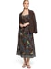 Zero  Maxikleid ohne Arm in Brown/Petrol